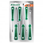 Jogo de Chaves Fenda e Phillips Industrial com 6 Peças 232102BN - BELZER Jogo de Chaves Fenda e Phillips Industrial com 6 Peças 232102BN - BELZER